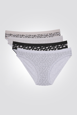 מארז 4 תחתוני מיני בהדפס מנומר