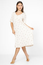 כותונת בגזרת מידי FLOWERS