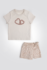 חליפת גן לבבות לילדות