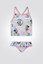 בגד ים מיני בת ים סט חולצה ותחתונים חלק קידמי