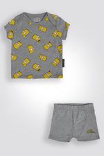 סט פיג’מה קצרה לבנים SIMPSON FAMILY