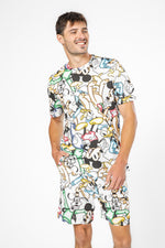 סט פיג’מה קצרה MICKEY AND FRIENDS