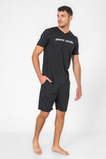 סט קצר מבד סקובה PIERRE CARDIN בצבע שחור