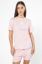 סט פיג’מה קצרה TWEETY ורודה