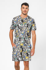 סט פיג’מה קצרה MICKEY אפורה