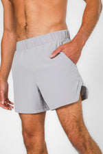 מכנסי אימון קצרים אורך 5 אינץ’ ACTIVE אפור