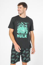 סט פיג'מה הענק הירוק בצבע שחור