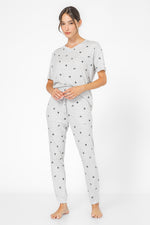 סט פיג’מה באורך 7/8 PANDA