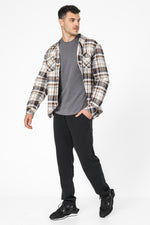 ג’קט פוטר עם בטנת פרוותית משובץ