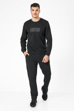 סט פיג'מה פוטר PIERRE CARDIN בצבע שחור