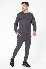 סט פיג'מה פוטר PIERRE CARDIN בצבע אפור כהה