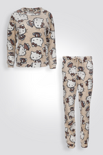סט פיג’מה קטיפה HELLO KITTY