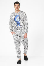 סט פיג’מה פוטר SMURFS בצבע לבן