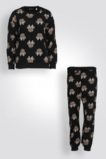 סט פיג’מה קטיפה LEOPARD MINNIE לנשים