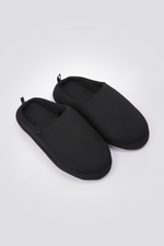 נעלי בית מפנקות לגבר מבד שחור