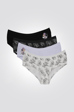 מארז רביעיית תחתוני היפסטר MINNIE