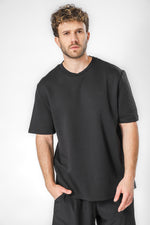 חולצה קצרה עבה בגזרה לוס לגברים