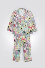 סט פיג’מה מכופתרת דקה POOH לילדות