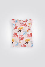 סט פיג’מה עם קשת לשיער PRINCESS לילדות