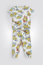 סט פיג’מה לנערים לעונת המעבר SPONGEBOB