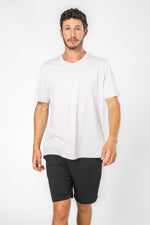 חולצה קצרה מנדפת זיעה צאוורון עגול LOOSE