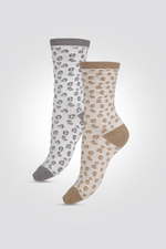 מארז שני זוגות גרביים מנומרים | דלתא