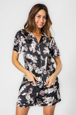 סט פיג’מה מכופתרת סאטן מנצנצת MINNIE