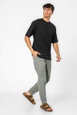 מכנסיים ארוכים מכותנה אלסטית