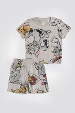 סט פיג’מה קצרה יוניסקס TOM AND JERRY