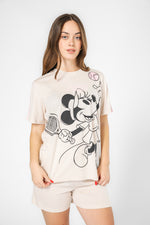 סט פיג’מה קצרה MINNIE לנשים