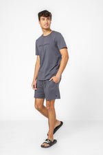 סט פנאי קצר PIERRE CARDIN בצבע אפור כהה