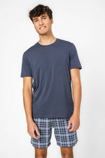 סט פנאי קצר בשילוב בד מודל