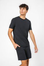 סט פנאי קצר בשילוב בד מודל