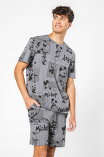 סט פיג’מה קצרה לגבר