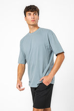 חולצה קצרה עבה מבד מוברש