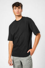 חולצה קצרה עבה מבד מוברש