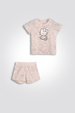 סט פיג’מה קצרה KITTY לילדות