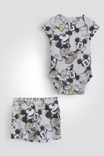סט פיג’מה קצרה לתינוקות MICKEY