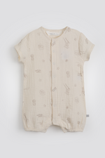 אוברול קצר עם סגירה קידמית