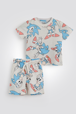 סט פיג’מה קצרה SONIC