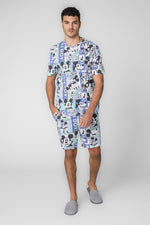 סט פיג’מה קצרה MICKEY לגבר