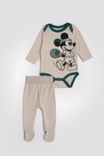 סט פיג’מה ארוכה דקה ניו בורן MICKEY