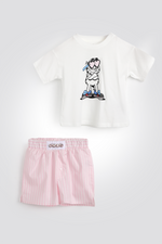 סט פיג’מה מכנסי אריג GARFIELD