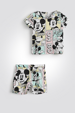 סט פיג’מה קצרה MICKEY לילדות