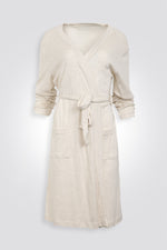 חלוק דק ונעים בצבע חיטה