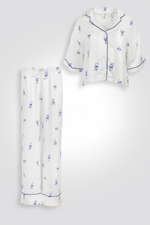 סט פיג’מה מכופתרת אריג דק POOH