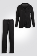 סט פיג’מה מכופתרת לנשים