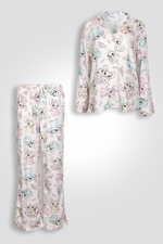 סט פיג’מה מכופתרת STITCH & ANGEL לנשים