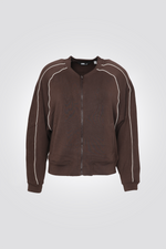 סווטשירט דק עם רוכסן לנשים