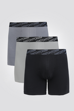 מארז שלישיית בוקסרים צמודים וארוכים | דלתא